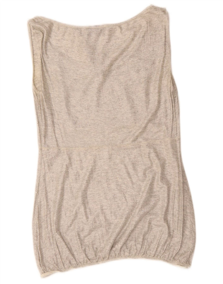 Top camicetta senza maniche da donna Max & Co. UK 8 piccolo grigio chiazzato