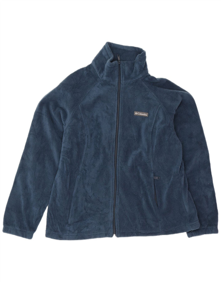 Giacca in pile da uomo Columbia UK 42 XL poliestere blu navy