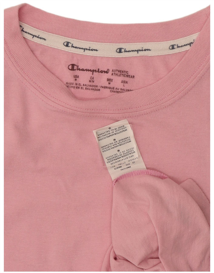 T-shirt da donna Champion Top UK 12 cotone rosa medio