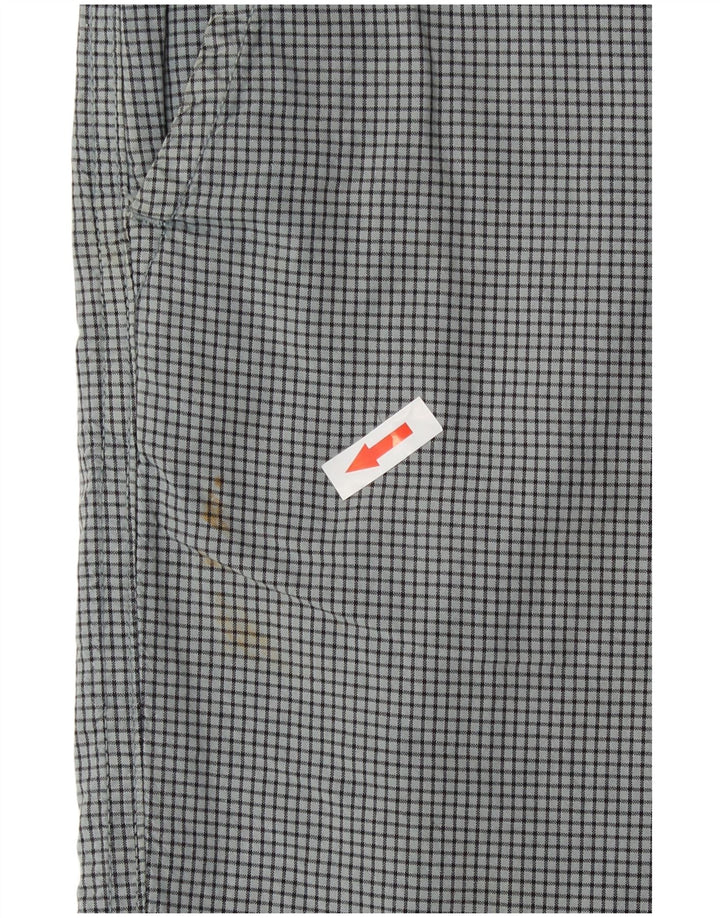 Pantaloncini chino da uomo Converse grandi W34 in cotone a quadri grigi