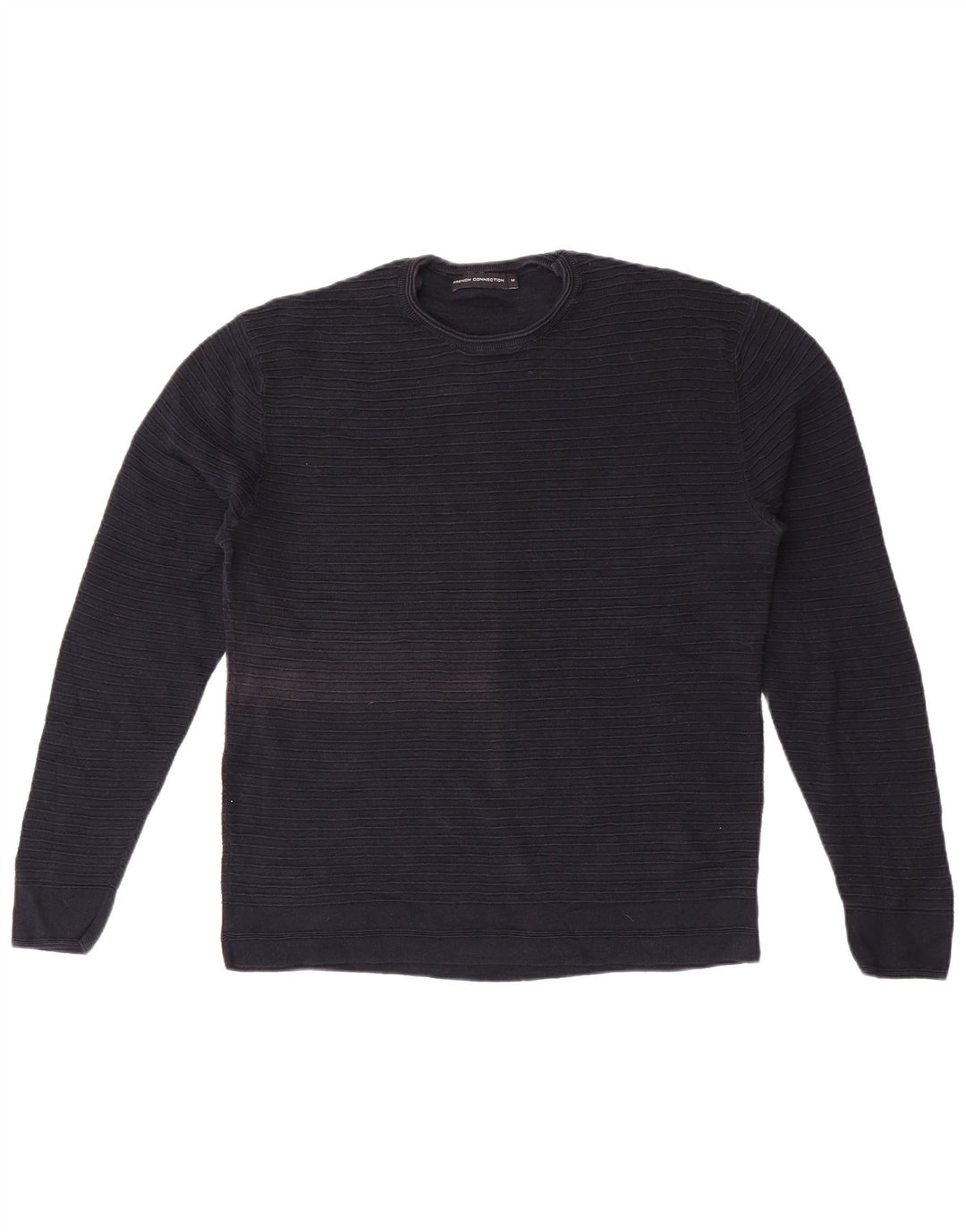 Maglione da uomo girocollo French Connection in cotone medio blu navy