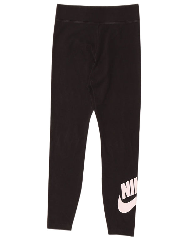 Leggings grafici da donna Nike UK 12 cotone medio nero