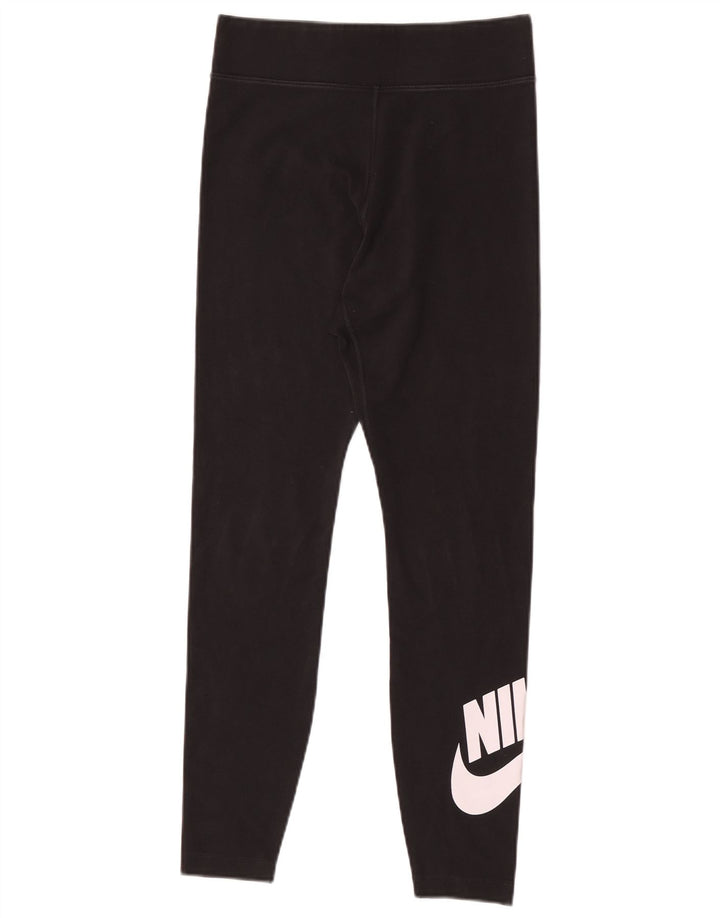 Leggings grafici da donna Nike UK 12 cotone medio nero