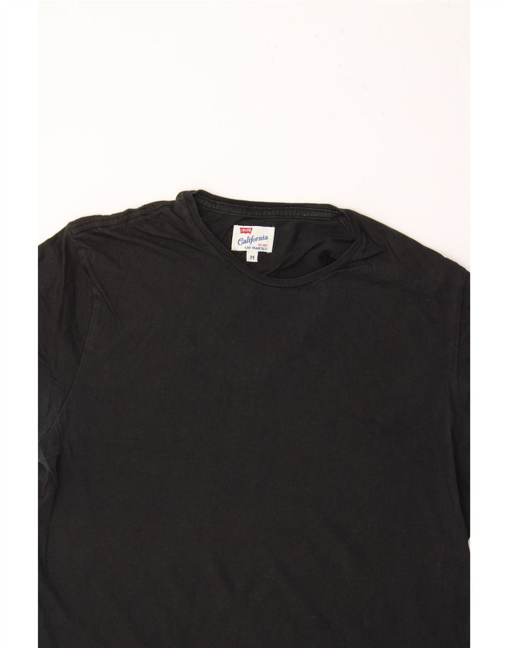 LEVI'S Mens T-Shirt Top Medium Black Vintage Levi's and Second-Hand Levi's from Messina Hembry 