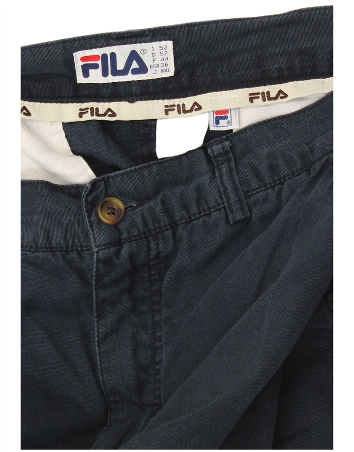 Pantaloncini cargo da uomo FILA IT 52 XL W36 Blu Navy