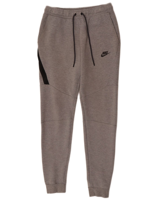 Pantaloni da tuta da uomo Nike Slim Fit, pantaloni da jogging, piccoli, in cotone color block grigio