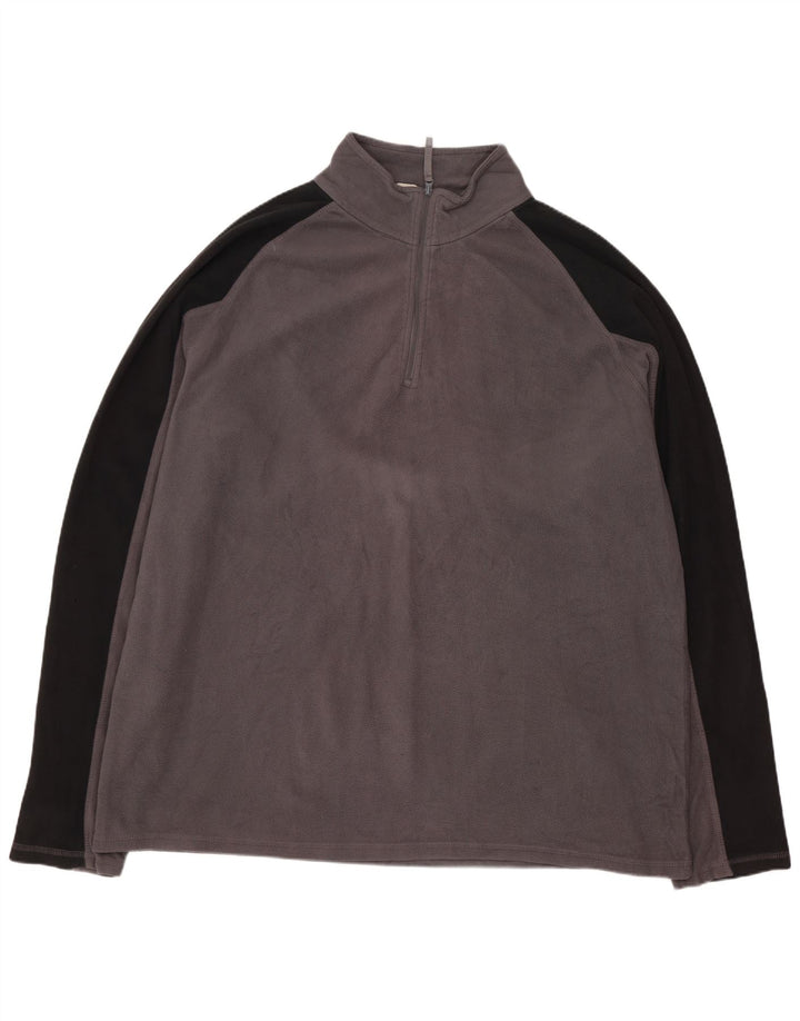 MOUNTAIN WAREHOUSE Maglione in pile da uomo con zip e collo 2XL Colore grigio