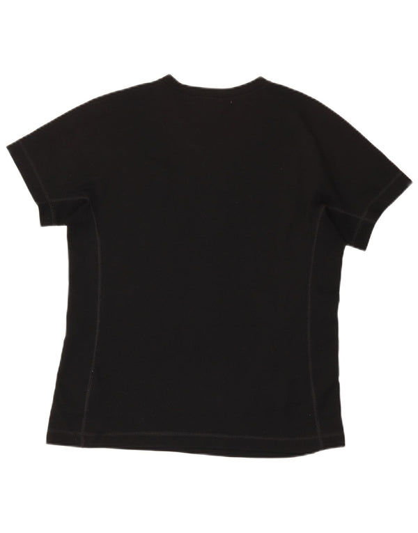 T-shirt da donna Fjall Raven Top UK 12 poliestere nero medio