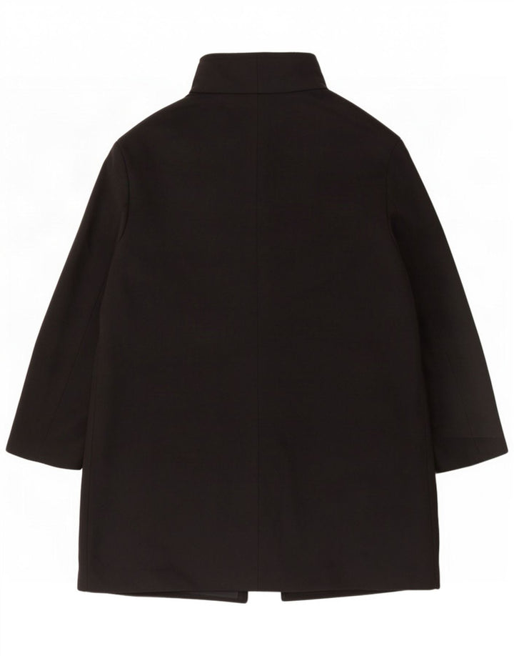 Cappotto oversize da donna a 4 bottoni John Lewis UK 16 Large Nero Poliestere