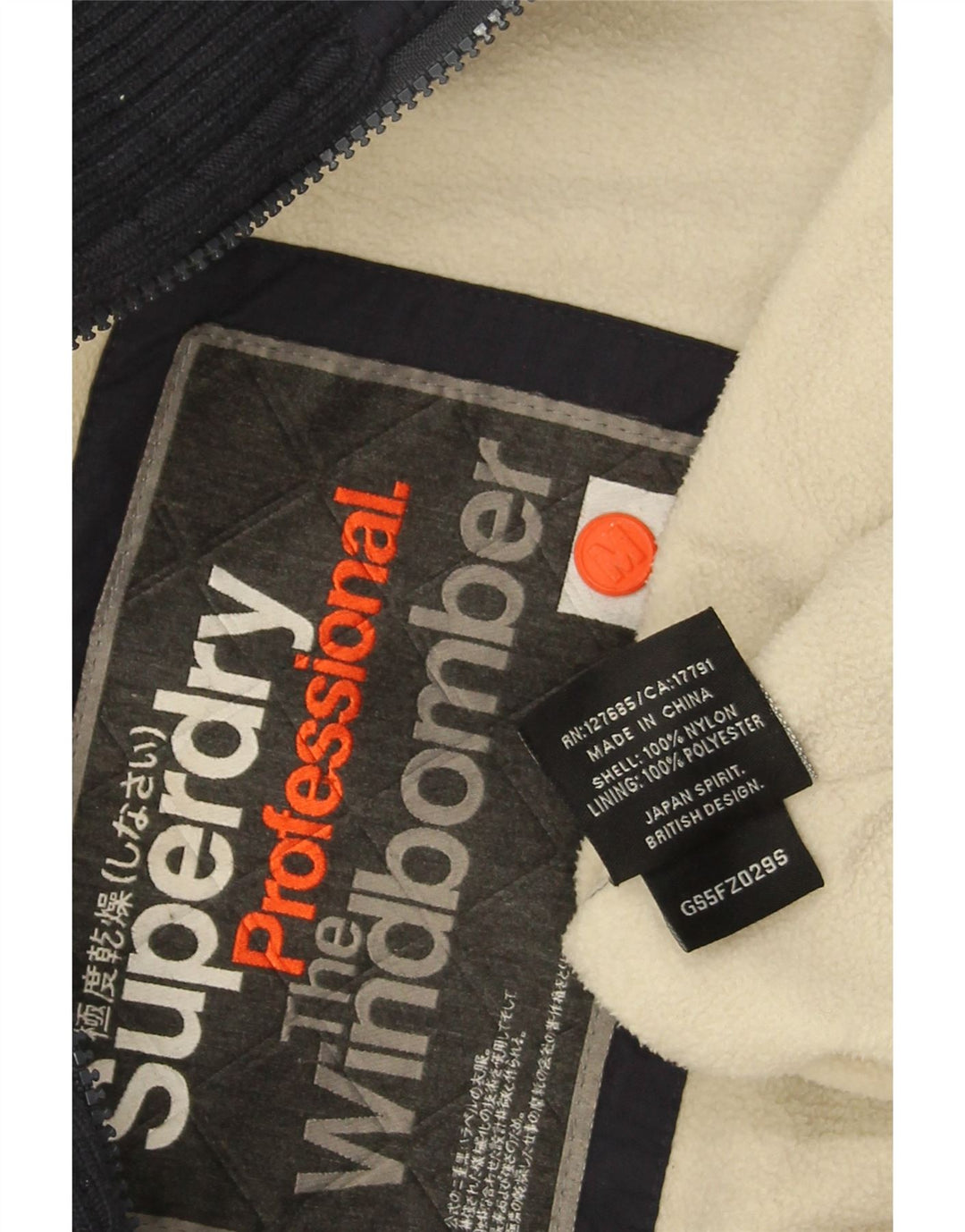 Giacca a vento bomber da donna Superdry UK 14 medio blu navy