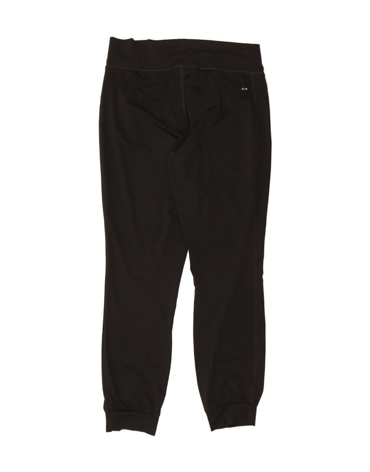 ADIDAS Womens Tracksuit Trousers Joggers UK 12/14 Medium  Black Polyester Vintage Adidas and Second-Hand Adidas from Messina Hembry 
