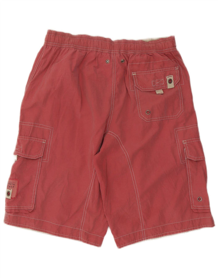 Pantaloncini da bagno da uomo Marks & Spencer rosso medio in cotone
