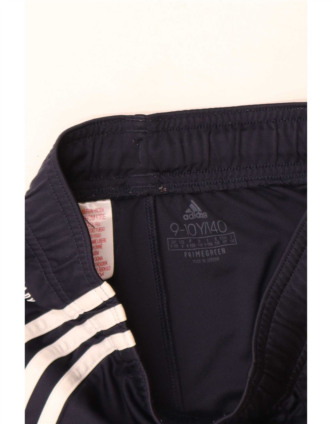 Pantaloncini sportivi Adidas da ragazzo 9-10 anni in poliestere blu navy
