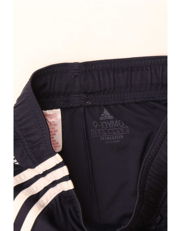 Pantaloncini sportivi Adidas da ragazzo 9-10 anni in poliestere blu navy