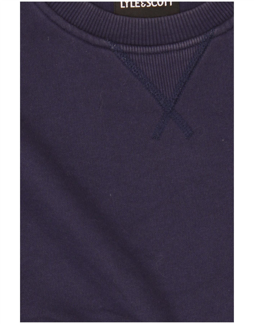 Lyle & Scott Felpa da uomo Maglione piccolo in cotone blu navy