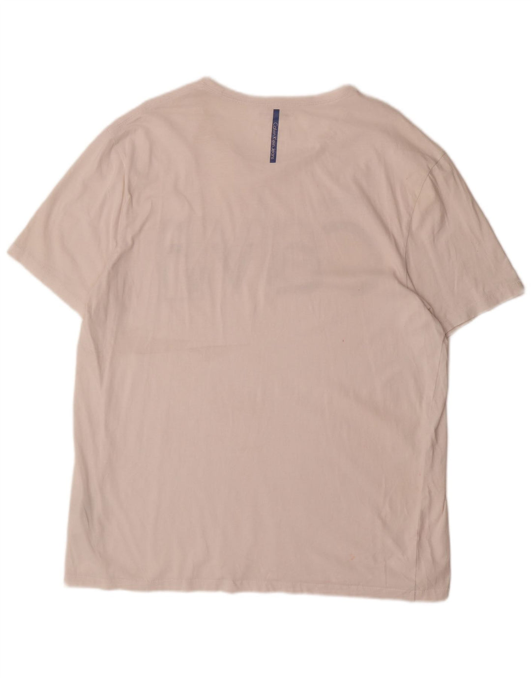 CALVIN KLEIN JEANS T-shirt grafica da uomo 2XL cotone bianco