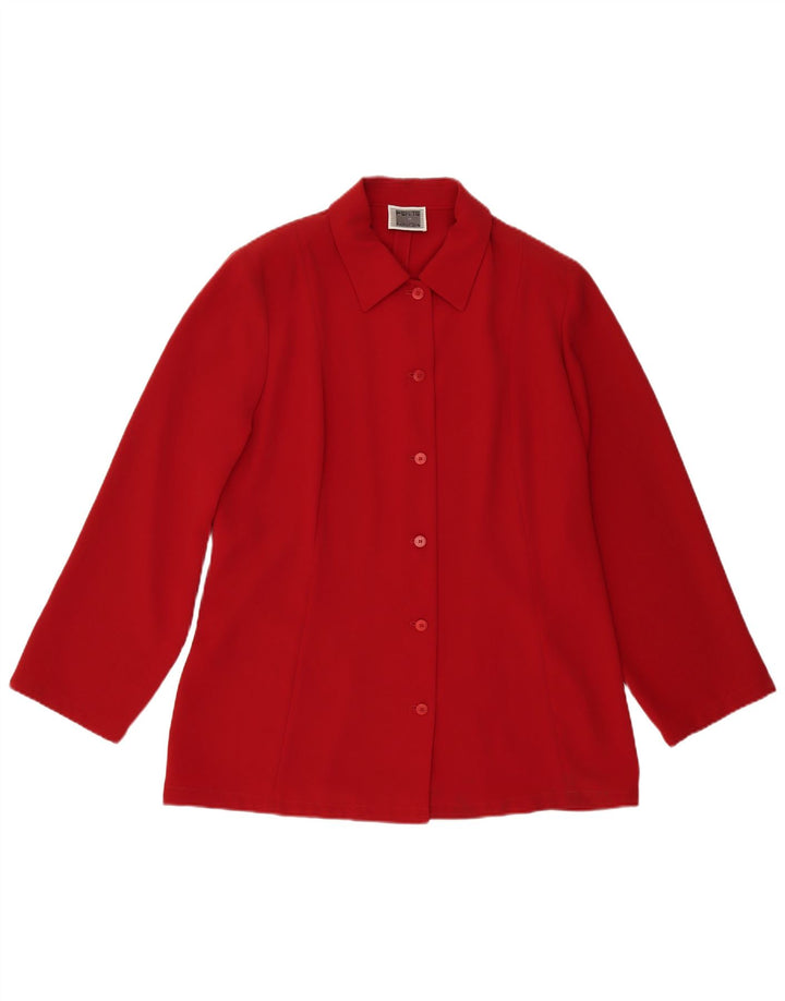 Camicetta da donna Perte by Krizia UK 16 Large Rosso Poliestere