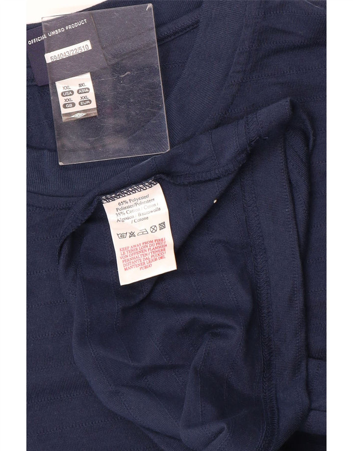 T-shirt da uomo UMBRO Top 2XL cotone blu navy
