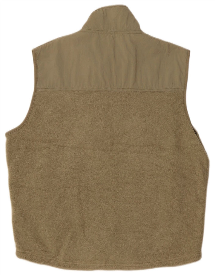 Gilet in pile da uomo Marks & Spencer UK 40 Large Beige Poliestere