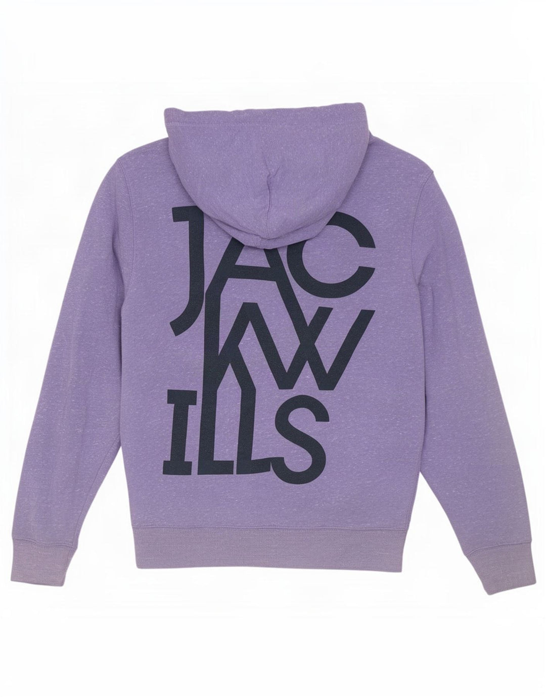 Maglione con cappuccio con zip grafica da uomo Jack Wills Poliestere chiazzato viola medio
