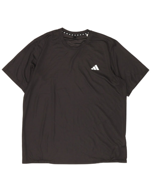 T-shirt Adidas Aeroready da uomo Top XL poliestere nero