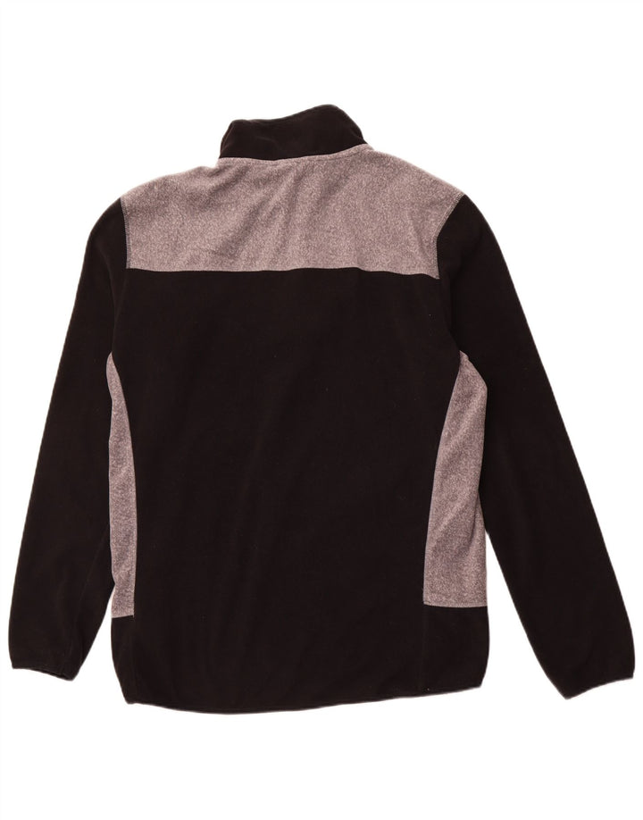 Maglione in pile da uomo con collo con zip QUIKSILVER XL poliestere color block nero