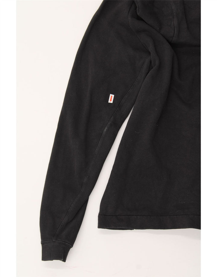 NIKE Mens Zip Hoodie Sweater Small Black Cotton Vintage Nike and Second-Hand Nike from Messina Hembry 