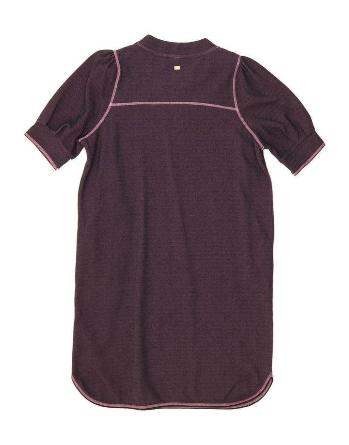 JOOP Womens Tunic Dress EU 42 Large Purple Cotton Vintage Joop and Second-Hand Joop from Messina Hembry 
