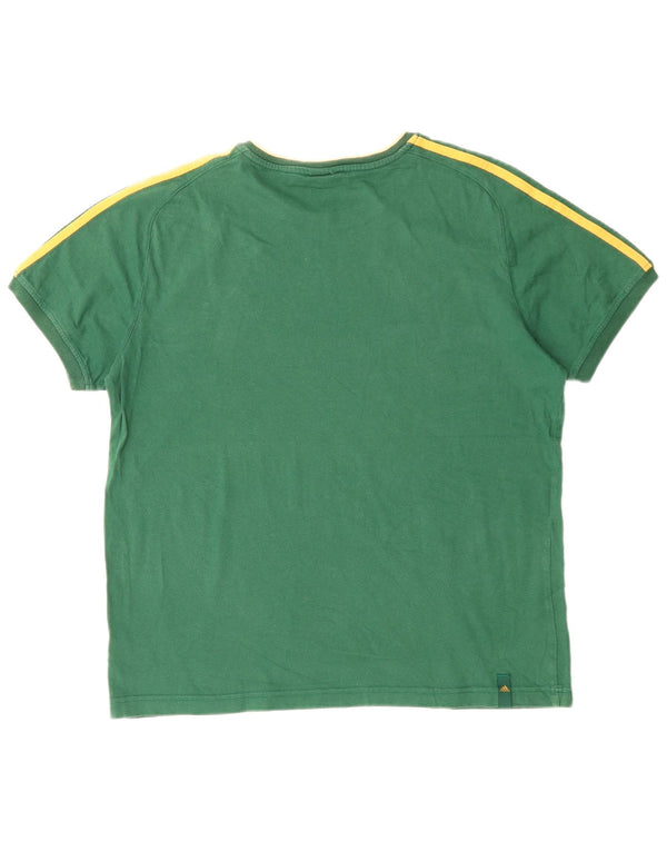 T-shirt da uomo ADIDAS Top UK 42/44 grande cotone verde