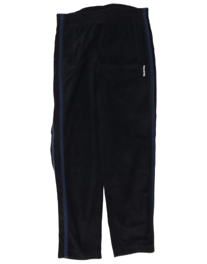 Pantaloni da tuta da uomo Diadora Large neri in poliestere