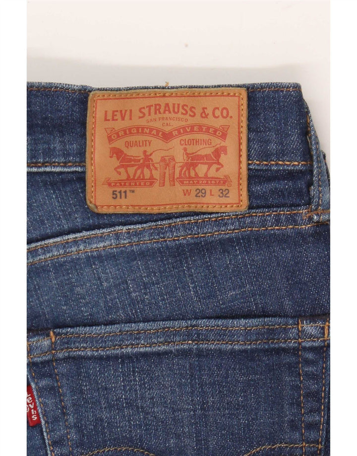 Jeans Levi's Uomo 511 Slim W29 L32 Cotone Blu Navy