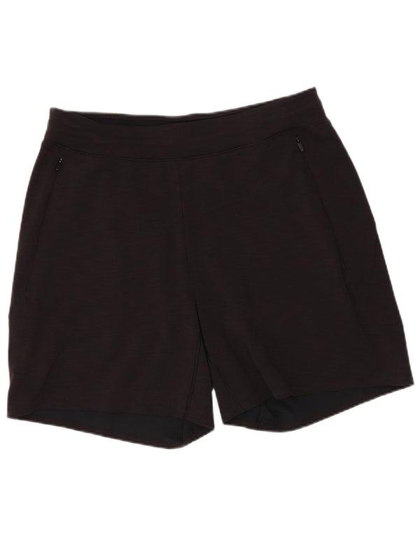 Pantaloncini sportivi da donna Lululemon UK 12 medi neri screziati