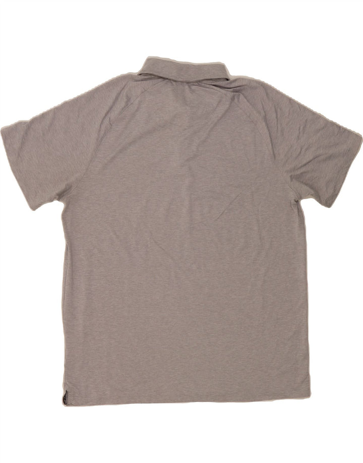 HURLEY Mens Polo Shirt XL Grey Polyester Vintage Hurley and Second-Hand Hurley from Messina Hembry 