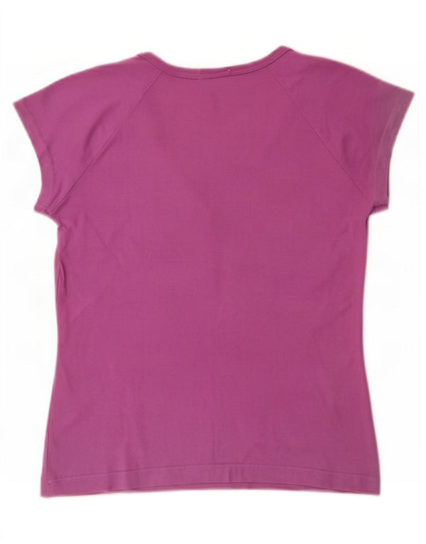 T-shirt da donna Lacoste taglia superiore 38 cotone viola medio