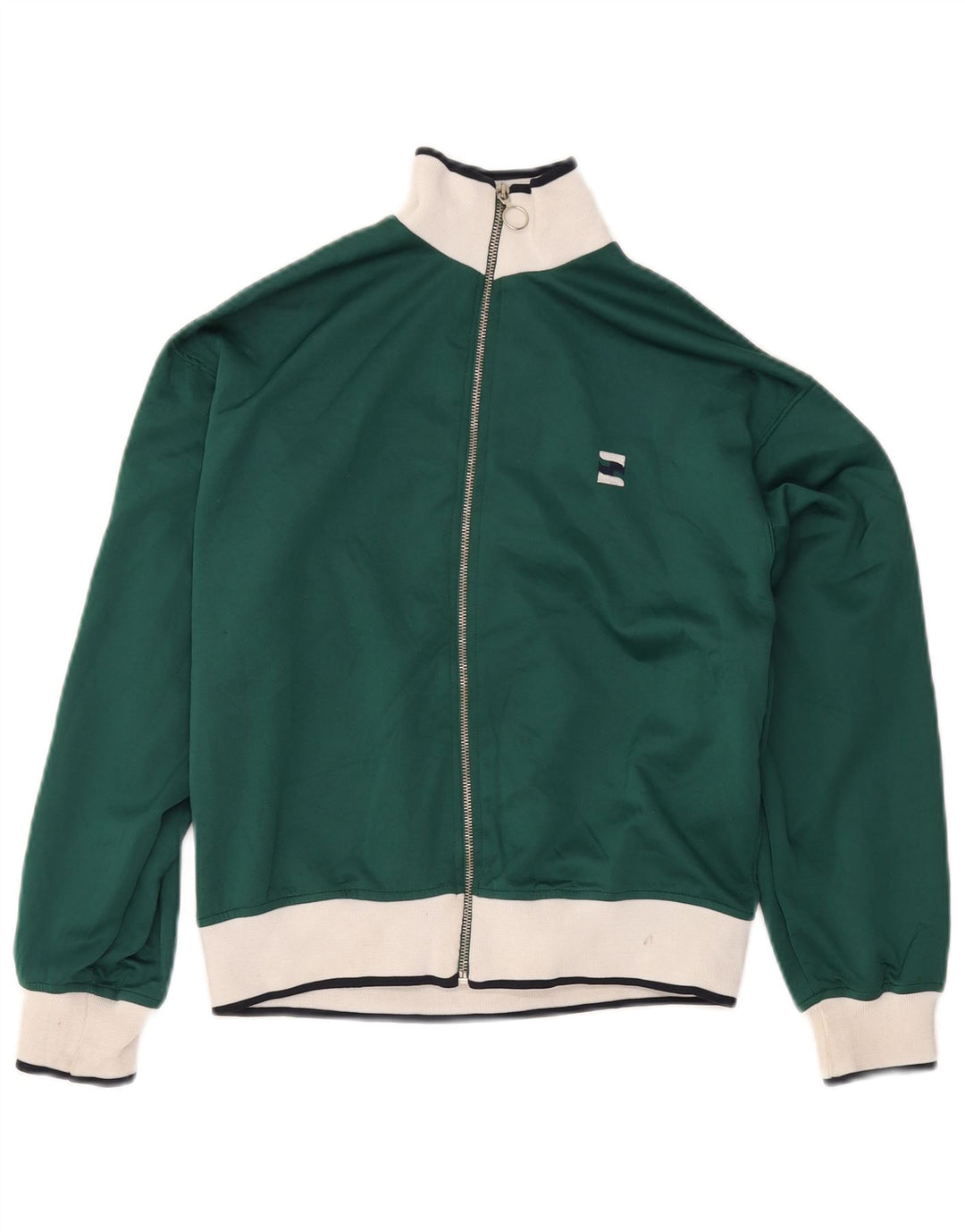 Giacca da tuta da donna Zara UK 10 Small Verde Colourblock Poliestere