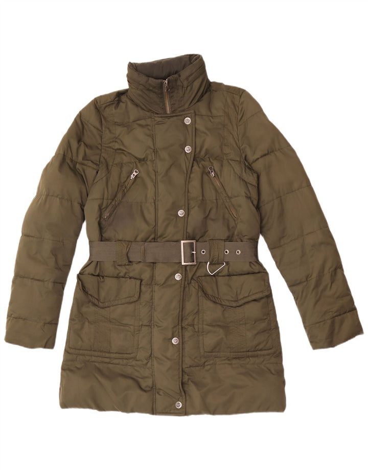 Cappotto imbottito con cappuccio da donna Marlboro Classics EU 38 poliestere medio kaki