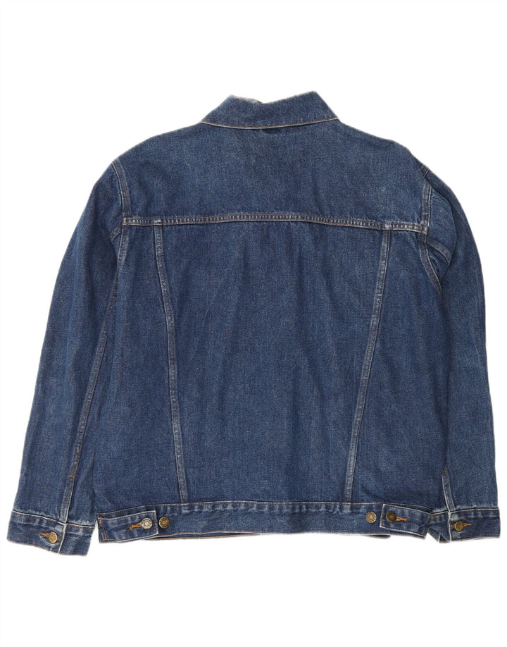 Giacca di jeans da uomo STILE DENIM UK 40 Grande cotone blu