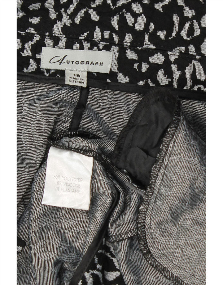Giacca blazer da donna Marks & Spencer Autograph con maniche a 3/4 UK 18 XL Nera