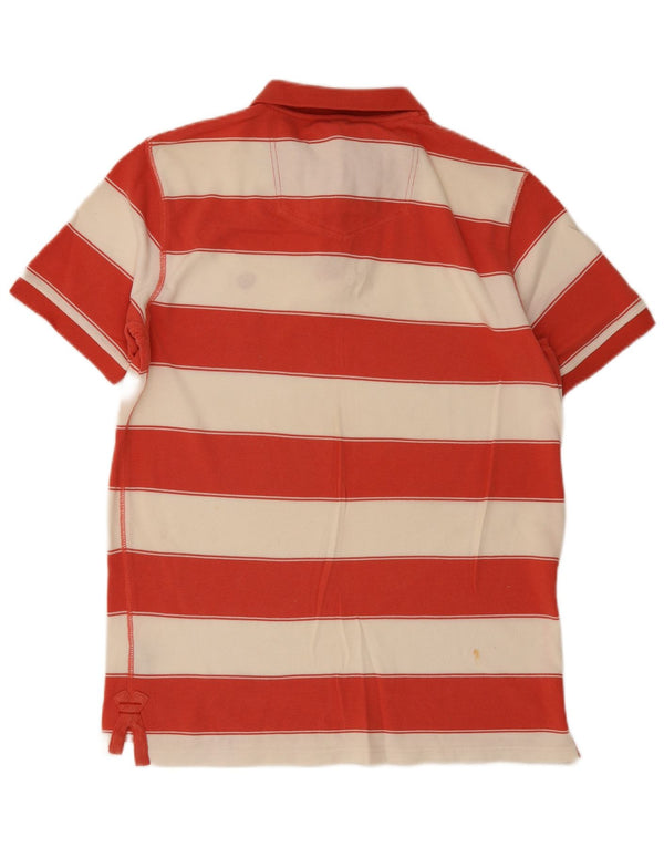 Polo da uomo Fat Face Grande cotone a righe rosse