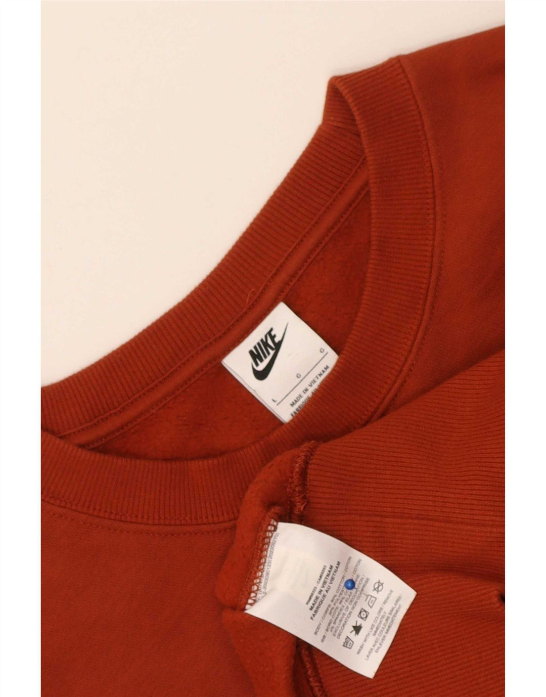 Felpa oversize con grafica corta Nike da donna UK 16 grande rossa