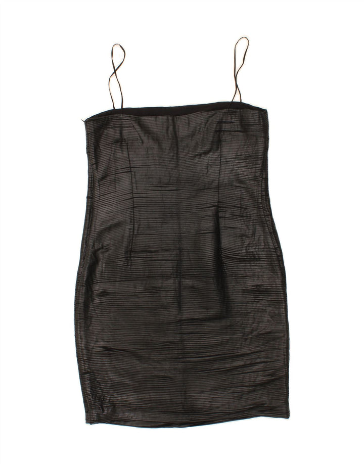 TRUSSARDI Womens Sleeveless Bodycon Dress IT 46 Large Black Polyester Vintage Trussardi and Second-Hand Trussardi from Messina Hembry 