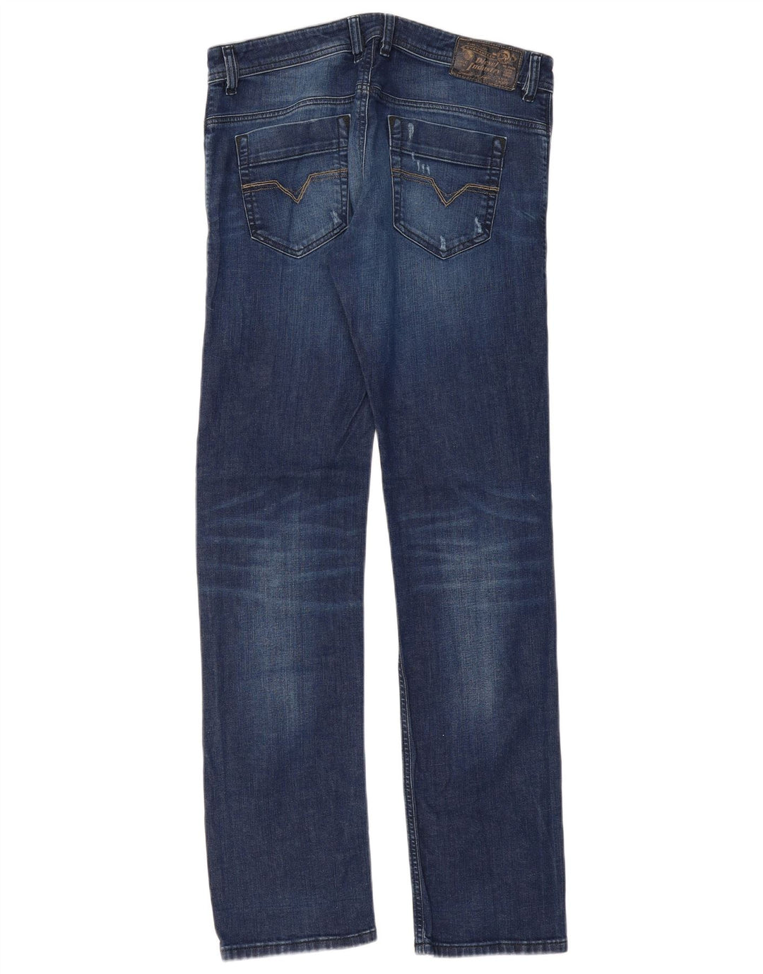 DIESEL Jeans dritti slim regolari Safado-R da uomo W32 L32 cotone blu