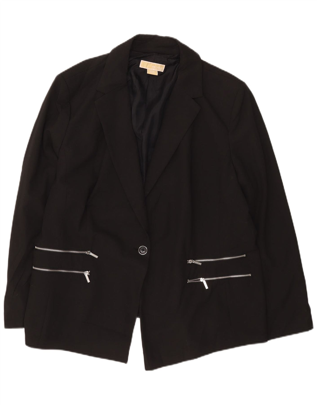 Michael Kors Giacca blazer da donna a 1 bottone US 22 3XL Poliestere nero Modern