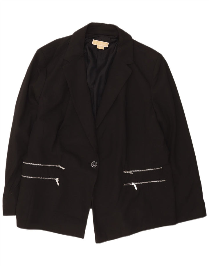 Michael Kors Giacca blazer da donna a 1 bottone US 22 3XL Poliestere nero Modern