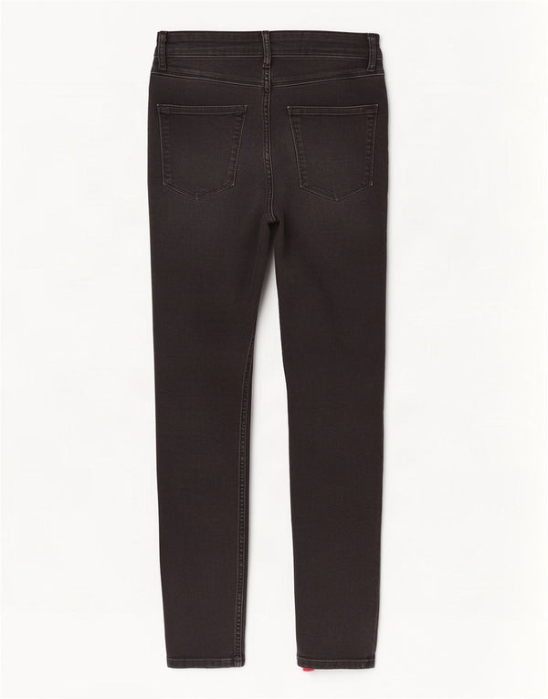 Zara Womens Skinny Jeans EU 36 XS W26 L26 Black Colourblock Cotton