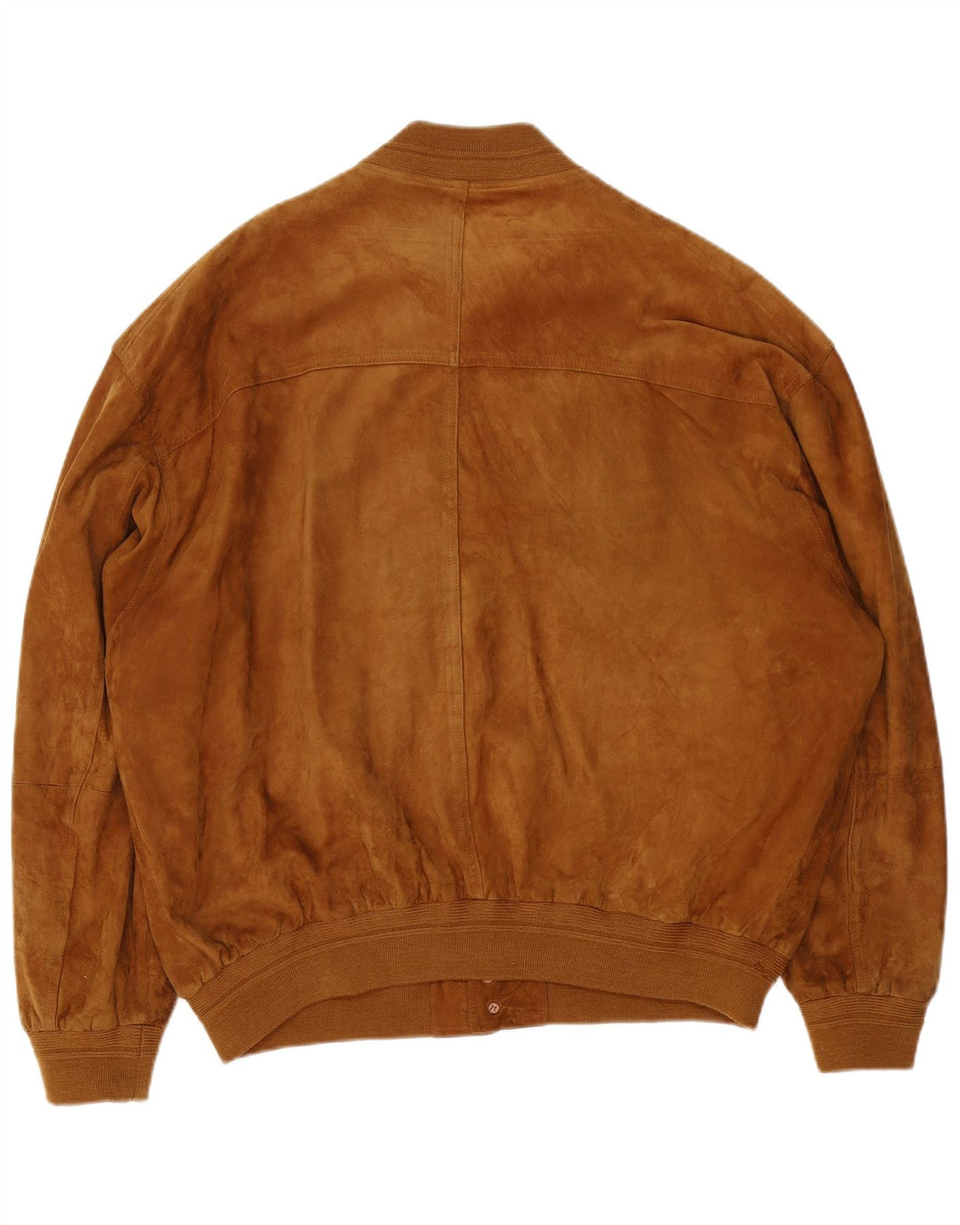 Giubbotto bomber in pelle scamosciata da uomo James Dillon UK 44 2XL Pelle marrone