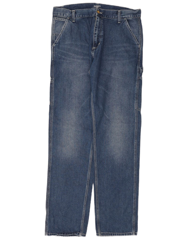 Jeans dritti Carhartt Wip Cargo da uomo W34 L34 cotone blu