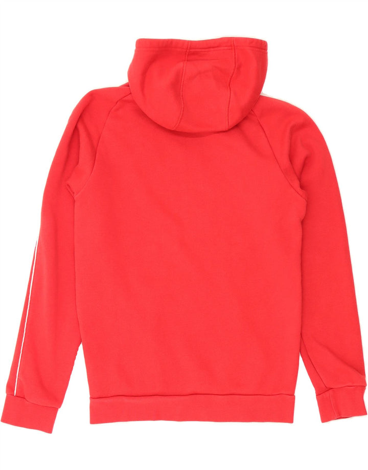 ADIDAS Mens Hoodie Jumper Small Red Cotton Vintage Adidas and Second-Hand Adidas from Messina Hembry 