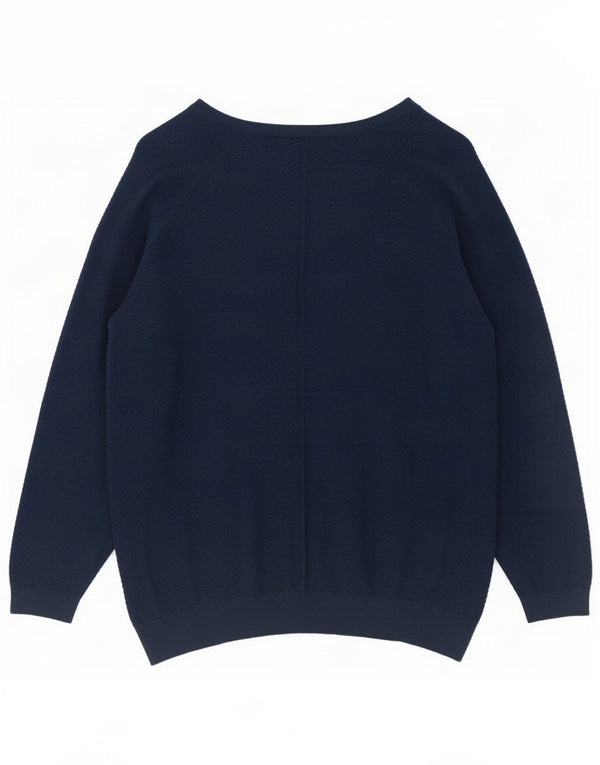 Maglione cardigan oversize da donna Marks & Spencer UK 18 XL Blu navy
