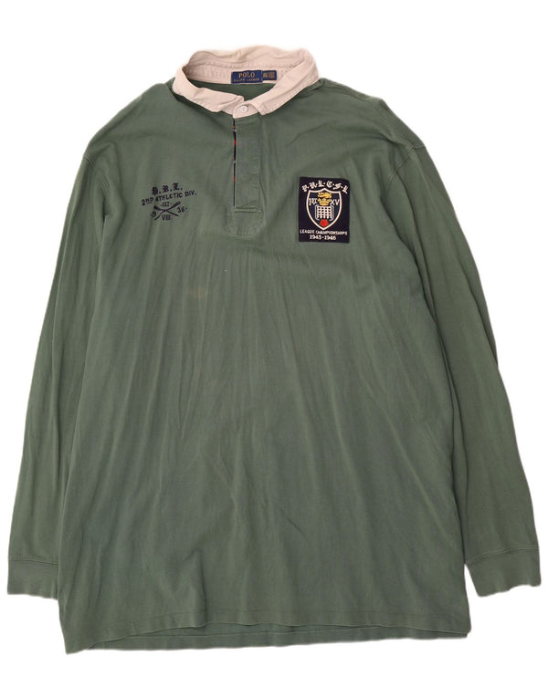 Polo Ralph Lauren Maglia da rugby grafica alta da uomo 3XL Colore verde